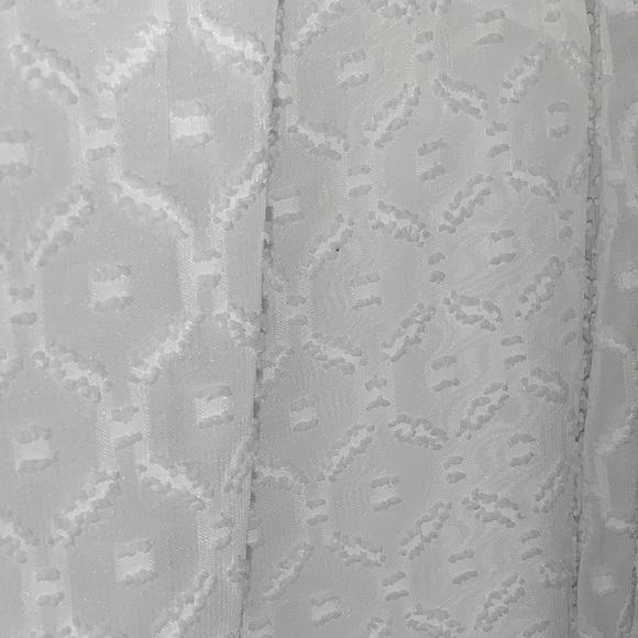 Talbots Classic White Textured Blouse - Picture 5 of 5